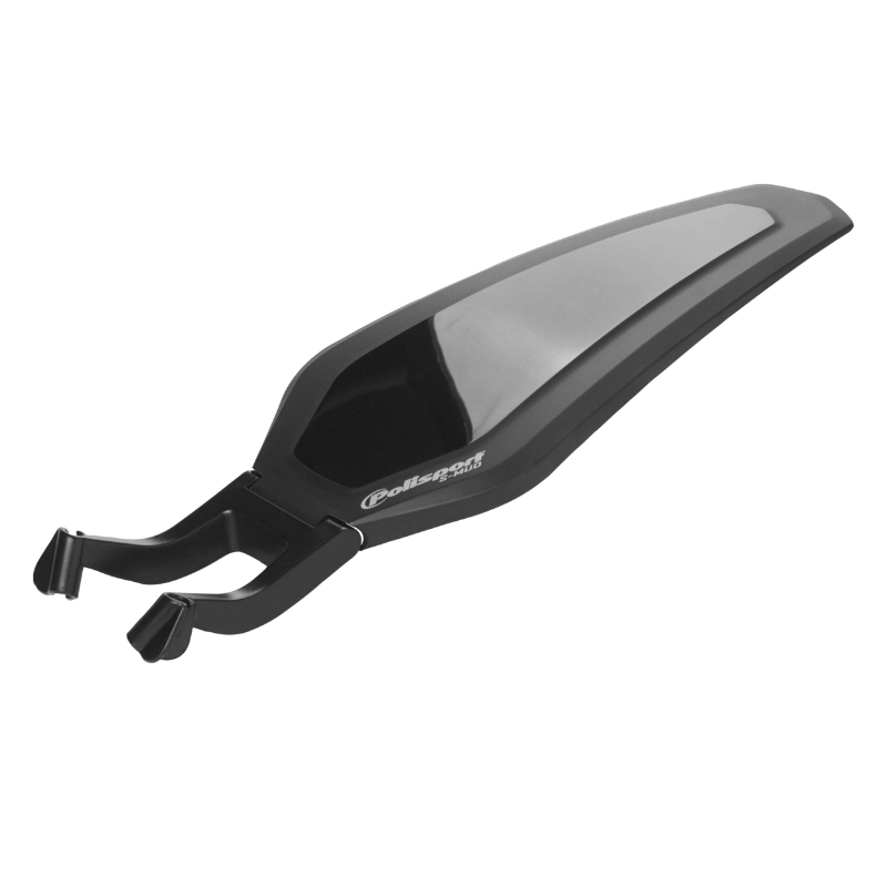 Garde-boue VTT ajustable 16'' à 29'' Polisport S-Mud MTB noir sur rail de selle 380 mm - vue 2