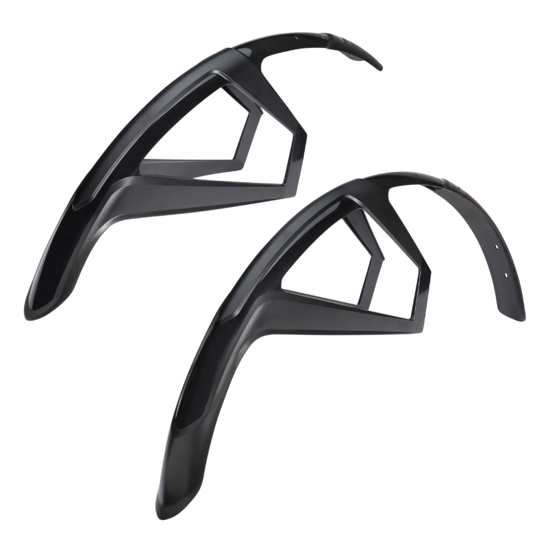 Garde-boue gravel Polisport G-Mud noir fixation velcros (paire) - vue 2