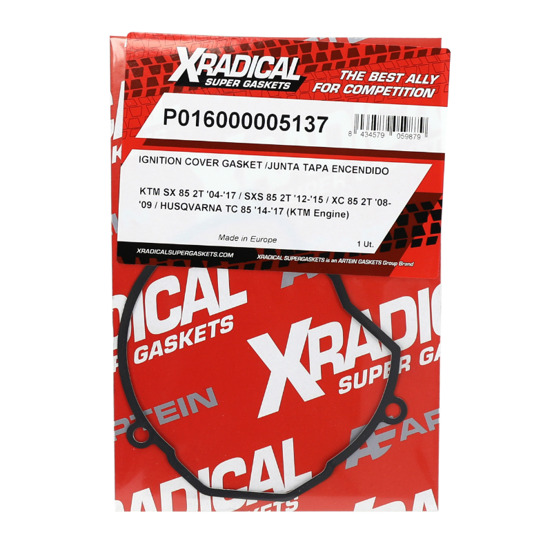 Joint carter allumage Xradical KTM 85 MX 2003-2009, 85 SX 2004-2017, 85 XC 2008-2009, 85 SXS 2012-2015, Husqvarna 85 TC 2014-2017 - vue 2