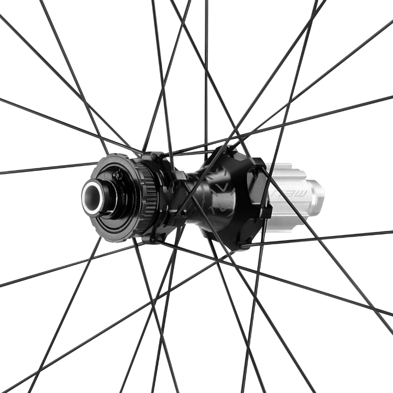 Roue gravel disque 700 Campagnolo Levante arrière noir Centerlock cassette Campa N3W 13V tubeless ready axe traversant 12x142 24 rayons jante 25C - vue 3