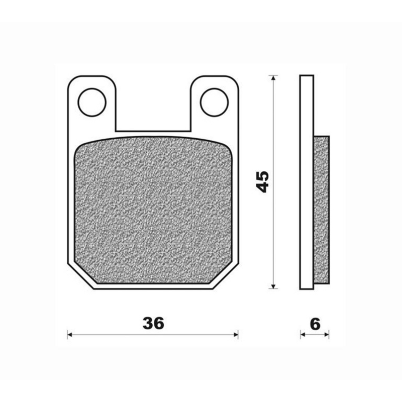 Plaquette de frein Newfren FD0094BE organique - vue 2