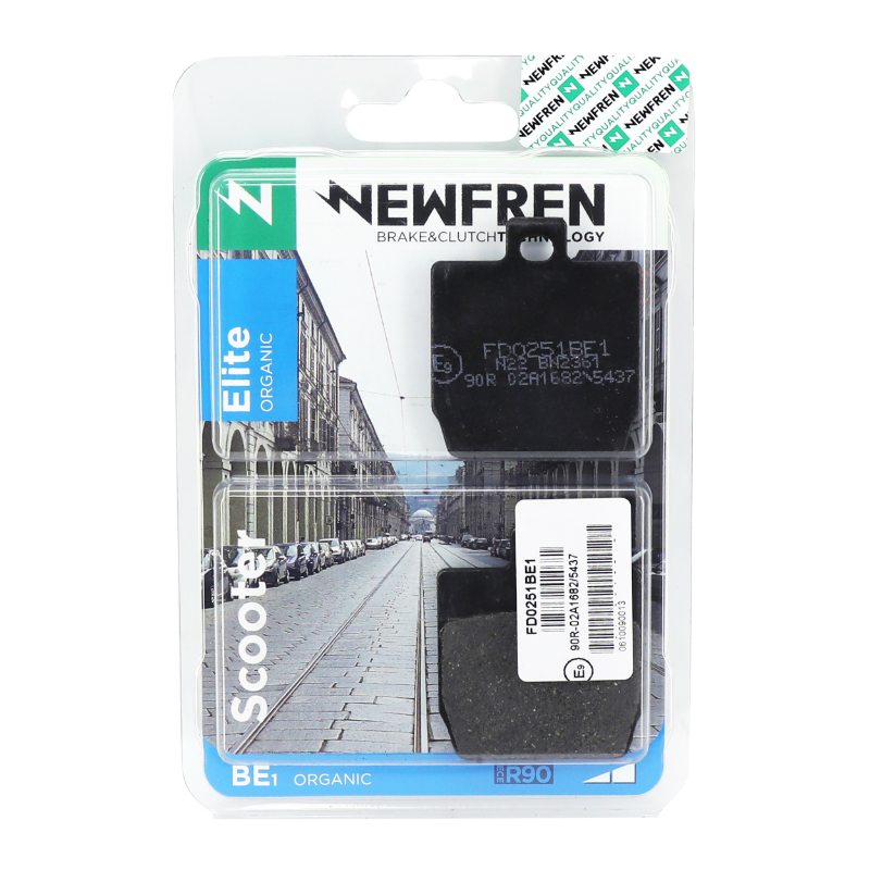 Plaquettes de frein Newfren organiques FD0251BE MBK Stunt 50 2000+ / Nitro 50 1997+ / Yamaha Slider 50 2000+ / Aerox 50 1997 - vue 3