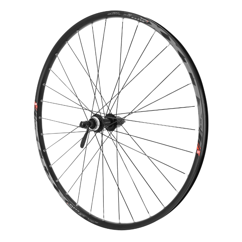 ROUE VTT DISQUE BLOCAGE 141mm 29" KLIXX TUBELESS READY ARRIERE CENTERLOCK SHIMANO MT200 CASSETTE 11-10V - JANTE 23C 32 RAYONS ALL MOUNTAIN