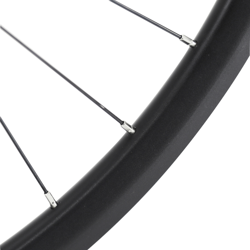 Roue gravel route disque 700 Pulse 19 arrière moyeu Shimano RS470 Centerlock noir cassette 12-11-10V tubeless ready axe traversant 12-142 jante 19C 32 rayons acier - vue 4