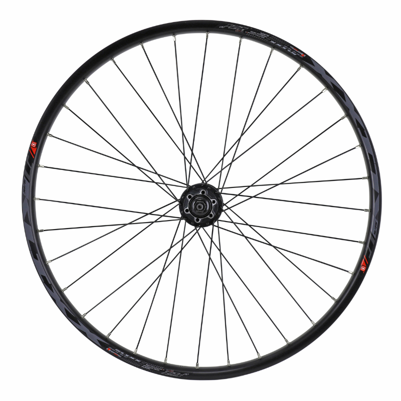 Roue VTT disque blocage 27.5" klixx tubeless ready arriere noir moyeu shimano M475 11-10-9-8V disque 6 trous rayons renforces en 2.2MM pour vae - jante 23C 32 rayons all mountain - vue 2