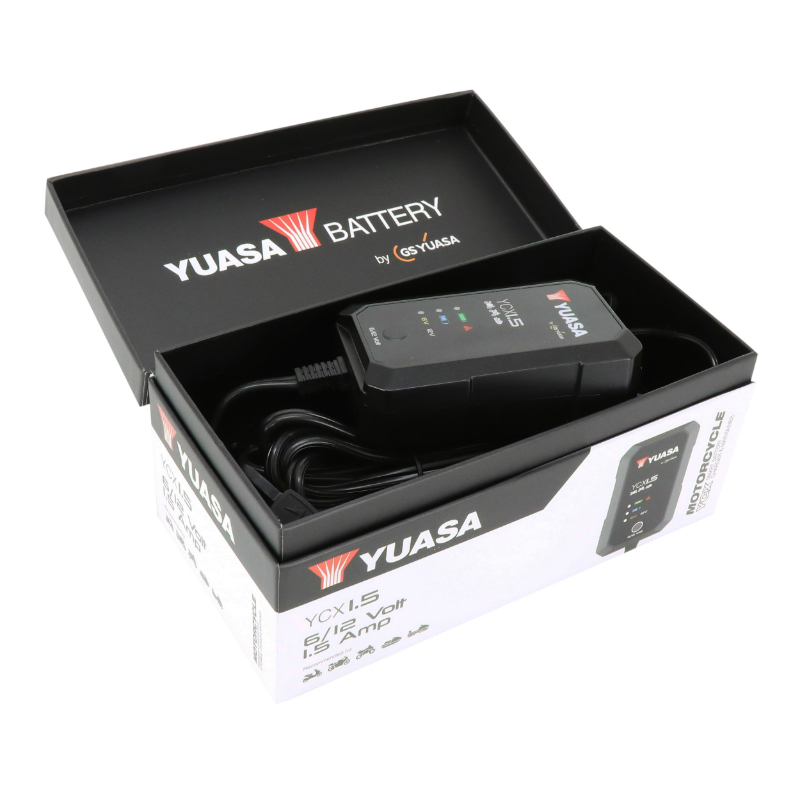 Chargeur de batterie Yuasa YCX 1.5 6V-12V 1,5A - vue 2