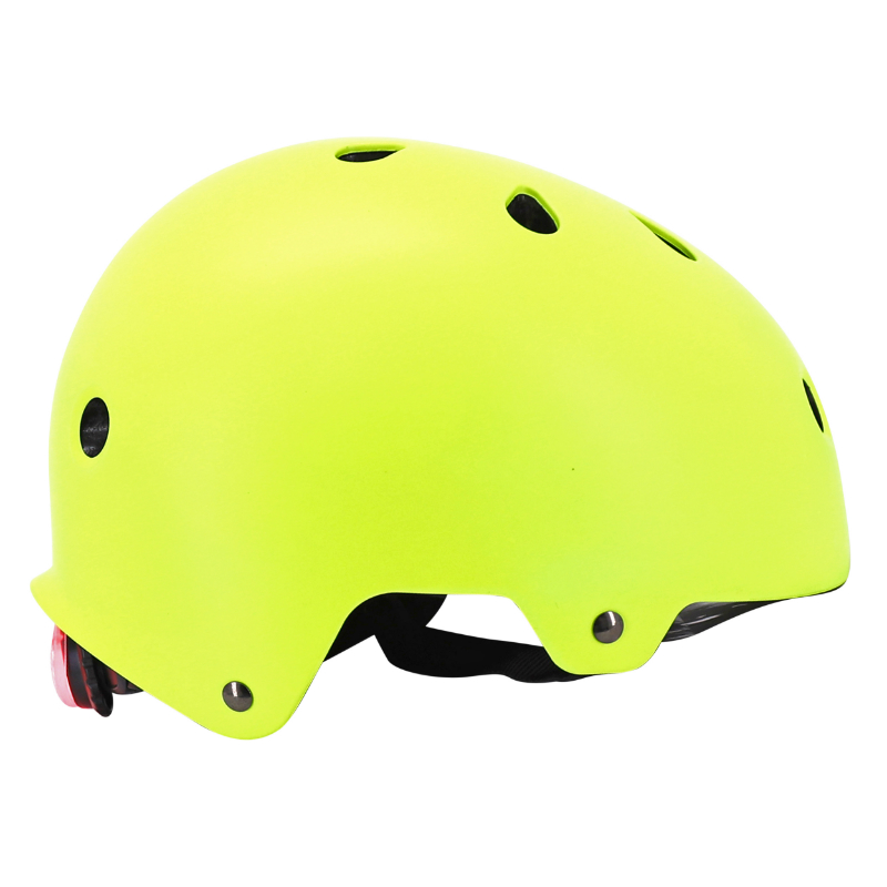 Casque vélo adulte Auvray Urban jaune fluo avec éclairage intégré taille 54-58 - vue 8