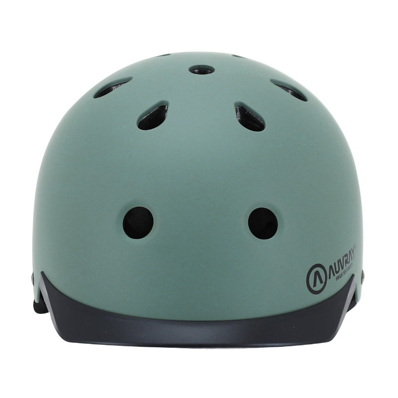 Casque vélo adulte Auvray Urban kaki avec éclairage intégré taille 58-61 - vue 2