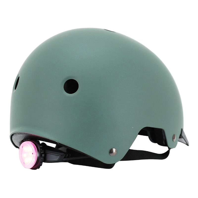 Casque vélo adulte Auvray Urban kaki avec éclairage intégré taille 58-61 - vue 7
