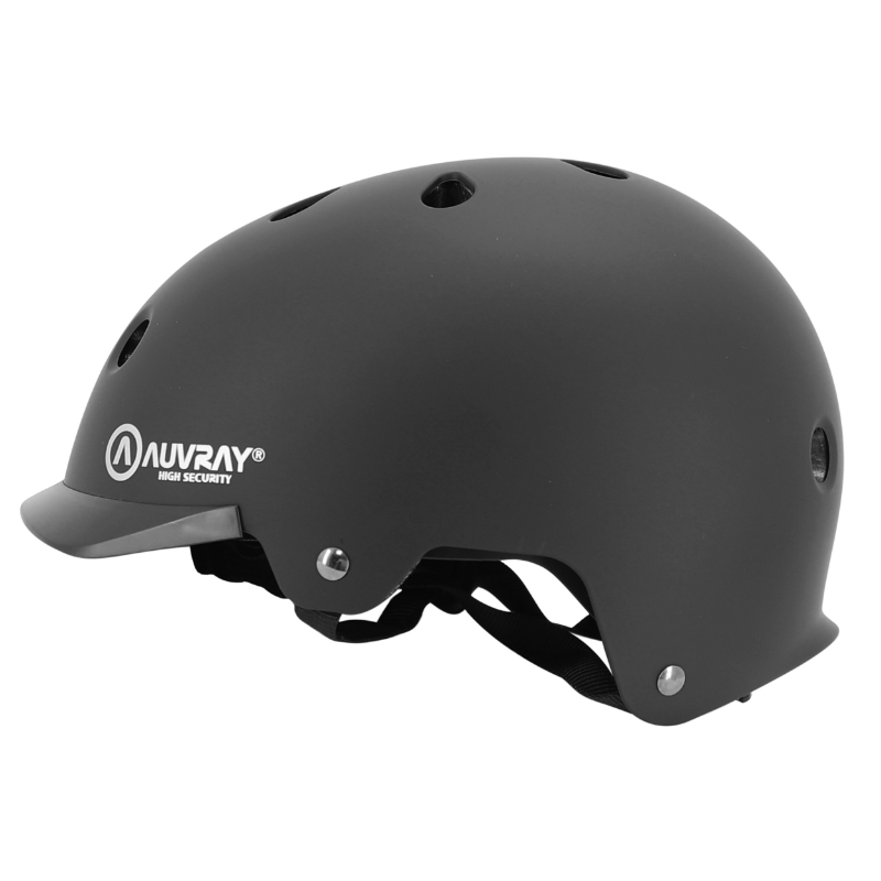Casque vélo adulte Auvray Urban noir avec éclairage intégré taille 54-58 - vue 4