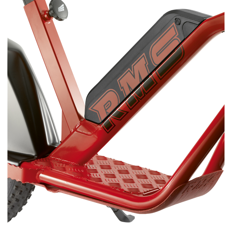 Draisienne électrique RMS E-Drais Max rouge RAL 3020 moteur 350 W homologuée NF EN 14764 - vue 3
