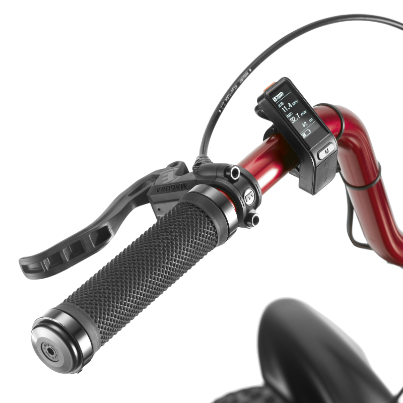 Draisienne électrique RMS E-Drais Max rouge RAL 3020 moteur 350 W homologuée NF EN 14764 - vue 4