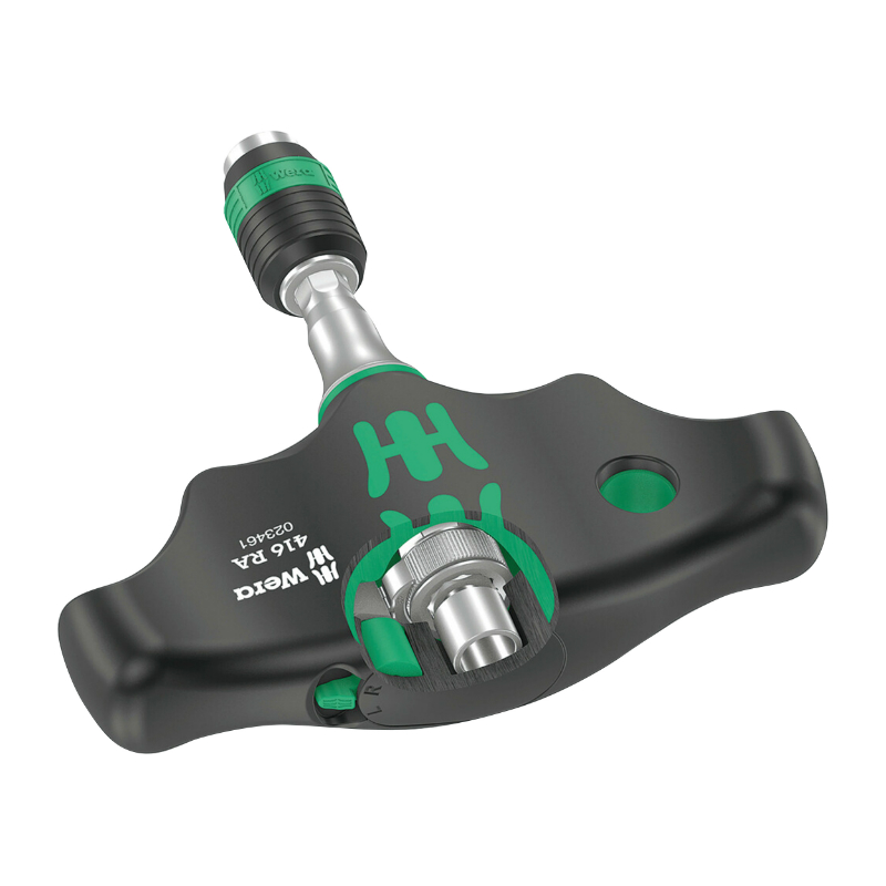 Cliquet manche en T Wera 400 Kompakt 1-4 avec embouts de vissage noir-vert - Set 17 pièces - vue 2