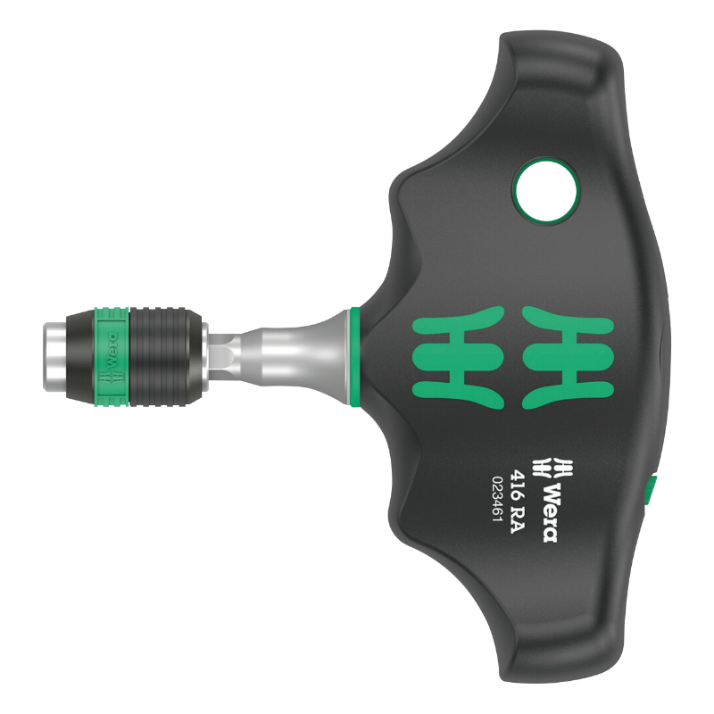 Cliquet manche en T Wera 400 Kompakt 1-4 avec embouts de vissage noir-vert - Set 17 pièces - vue 3