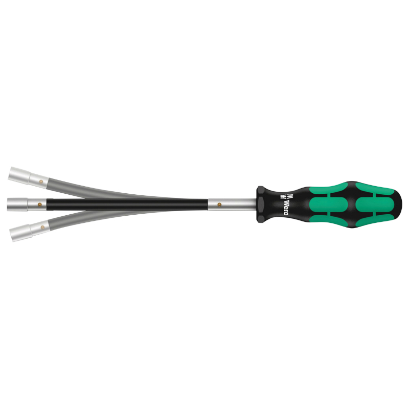 Tournevis à tête flexible Wera 391 6 pans diamètre 8 mm noir-vert - vue 2