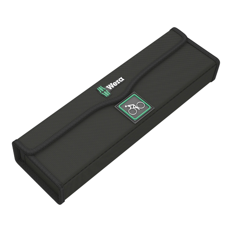 Clé dynamométrique Wera Bicycle Torque A5 carré 1-4 Nm 2,5-25 avec douilles et embouts débrayable noir-vert set 16 pièces - vue 5