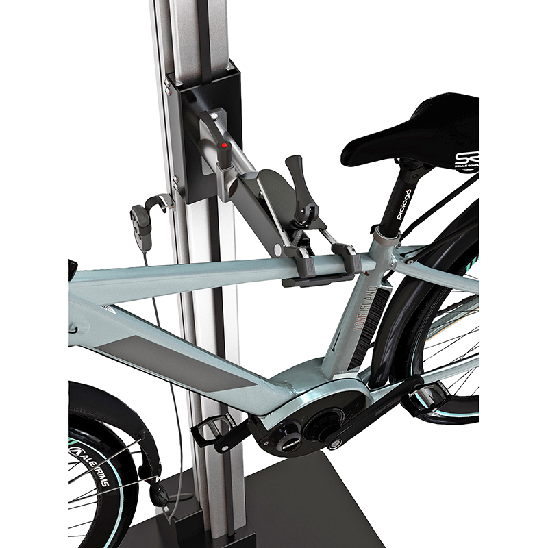 Pied d'atelier de reparation velo professionnel Officine Parolin opus power electrique (avec telecommande) supporte 40KGS -gist - vue 4