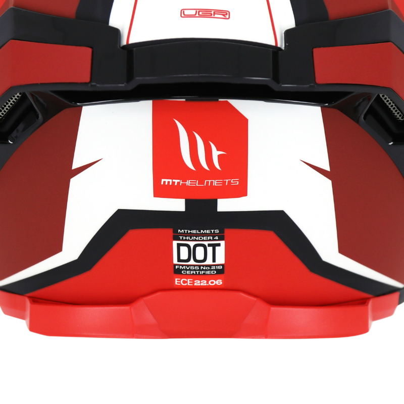 Casque intégral MT Helmets Thunder 4 SV Pental B5 gris-rouge mat XS - vue 6