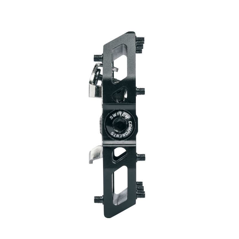 Pédales VTT plate Switch automatique ou standard alu CNC noir 90 x 90 mm compatible Shimano SPD (paire) - vue 5