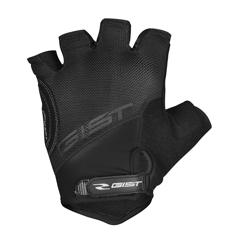 Gants vélo court Gist D-Grip Gel été noir XL