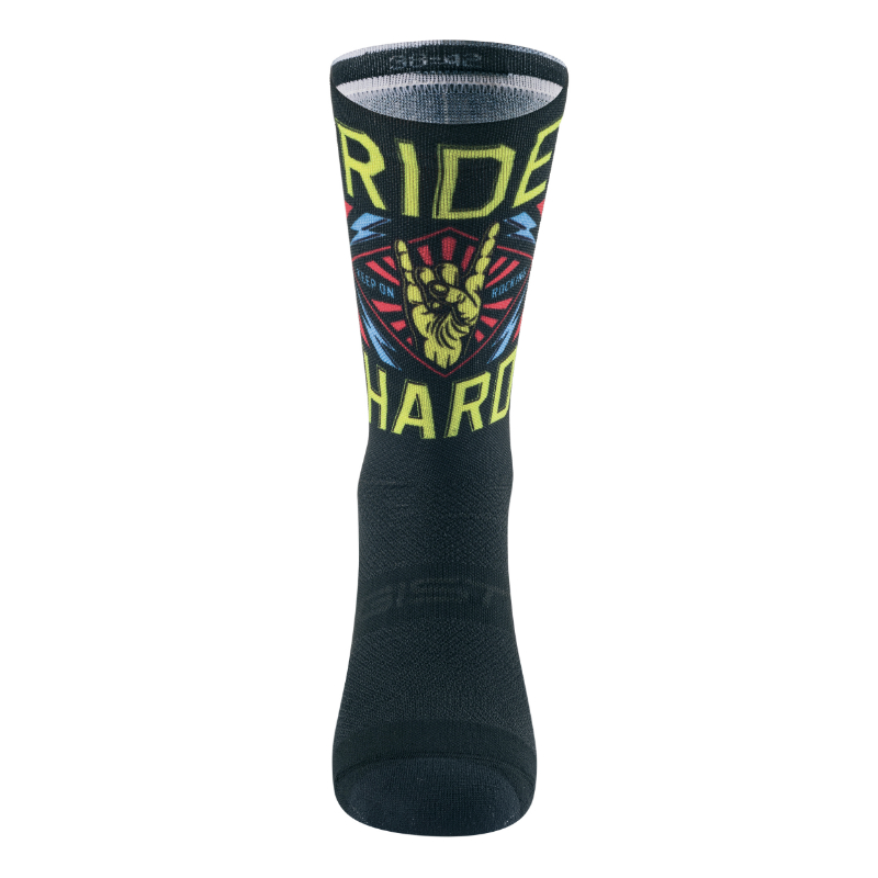 Chaussettes été GIST Ride Hard noir multicolore 43-47 écologiques hauteur 22 cm - vue 2
