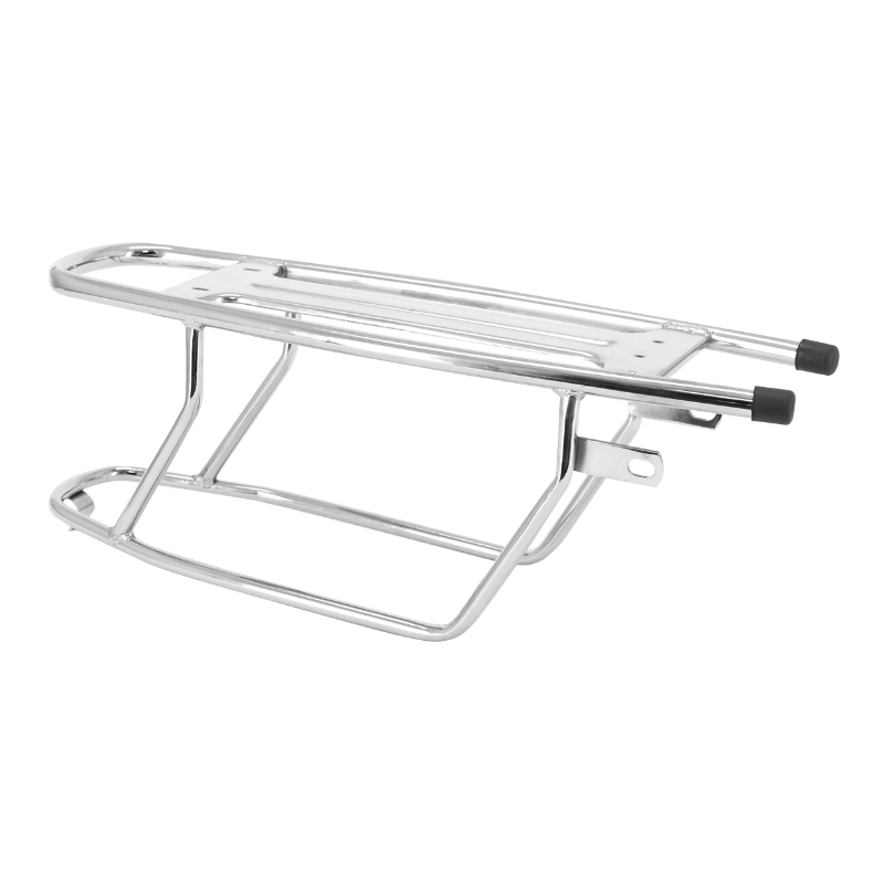 Porte-bagage avec sacoches adaptable Peugeot 103 MVL Vogue tringle chrome arrière - vue 2