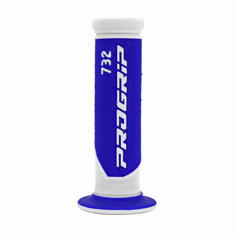 Revêtement de poignée Progrip 732 double densité blanc-bleu closed end 125 mm (paire) - vue 3