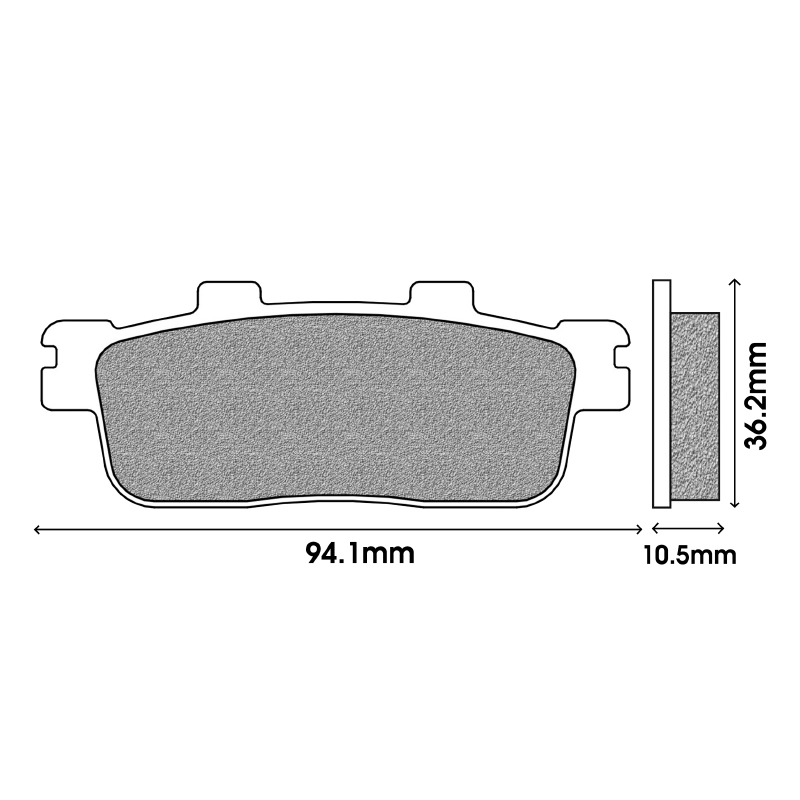 Plaquette de frein Newfren organique FD0417BE - vue 2