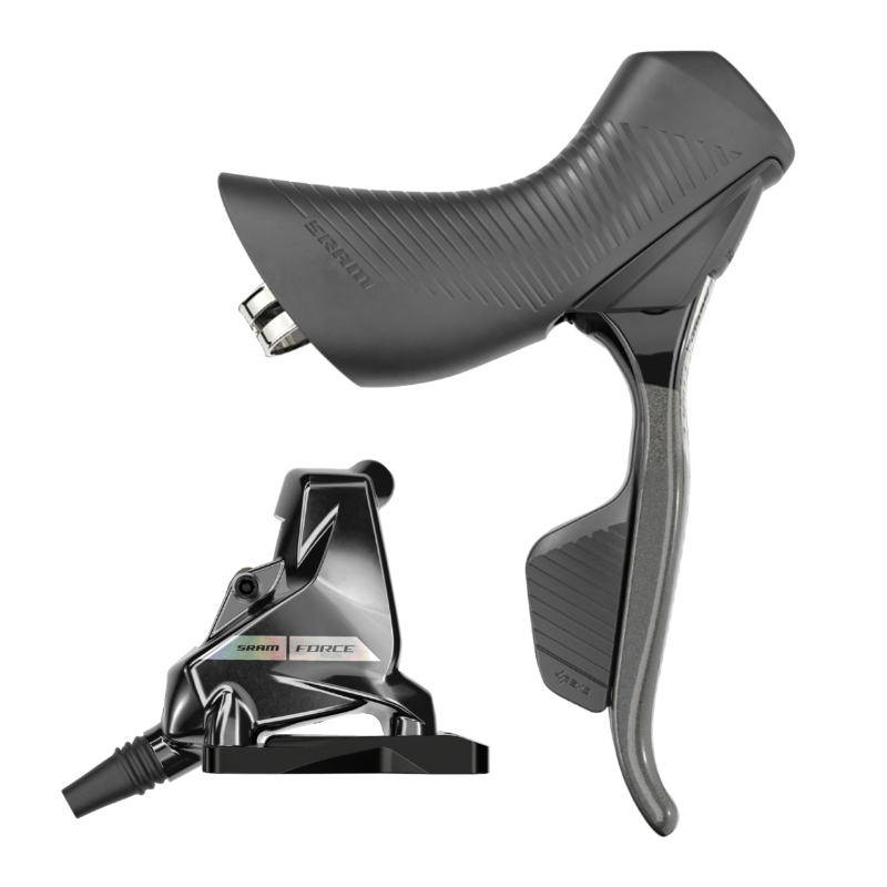 Frein à disque route hydraulique SRAM Force e-tap AXS 12V droit - levier-manette avec étrier et durite assemblée 1700 mm - vue 2