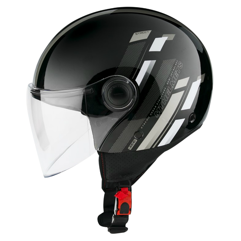 Casque jet MT Helmets Street Scope D2 noir-gris brillant S ECE 22.06 - vue 2