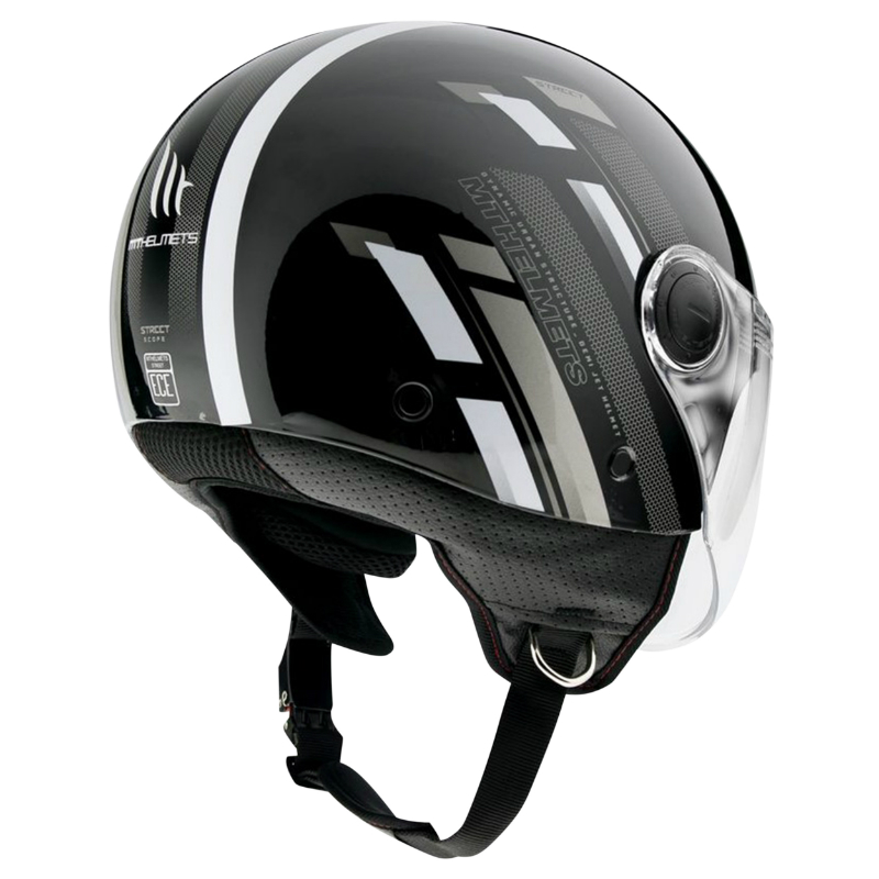 Casque jet MT Helmets Street Scope D2 noir-gris brillant S ECE 22.06 - vue 3