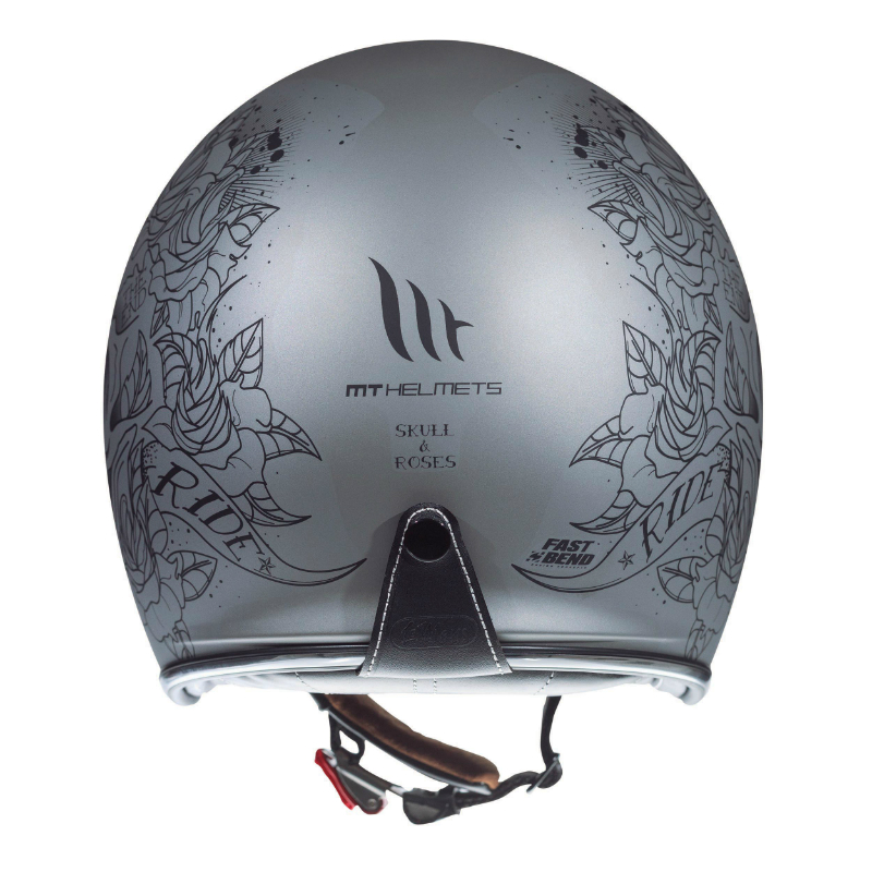 Casque jet MT Helmets Le Mans 2 SV Skull & Roses A2 argent mat XL - vue 2
