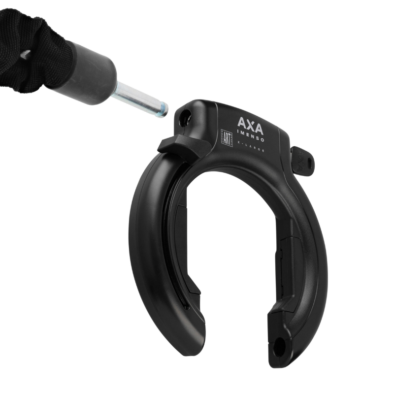 Antivol vélo fer à cheval AXA Imenso grande ouverture 92 mm noir - Compatible Plug ULC - Sécurité niveau 12-15 - Clé prisonnière - vue 4