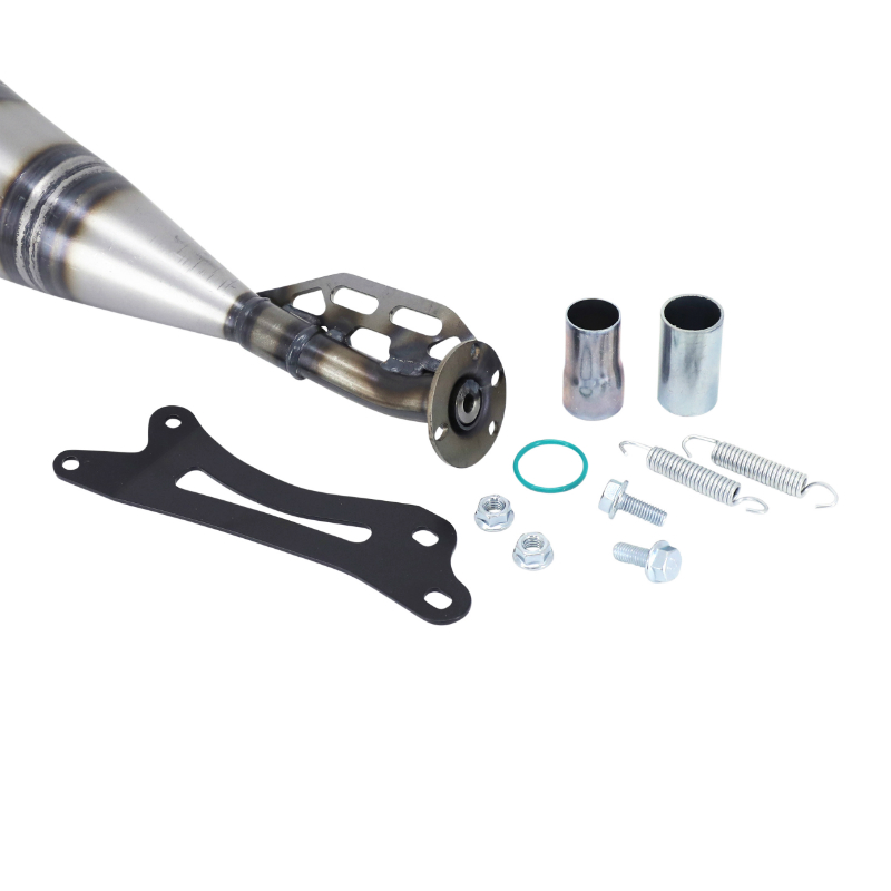 Silencieux Tecnigas E-Box 2 Fantic 50 Enduro XE Motard XM 2021+ Euro 5 rouge passage bas - vue 3