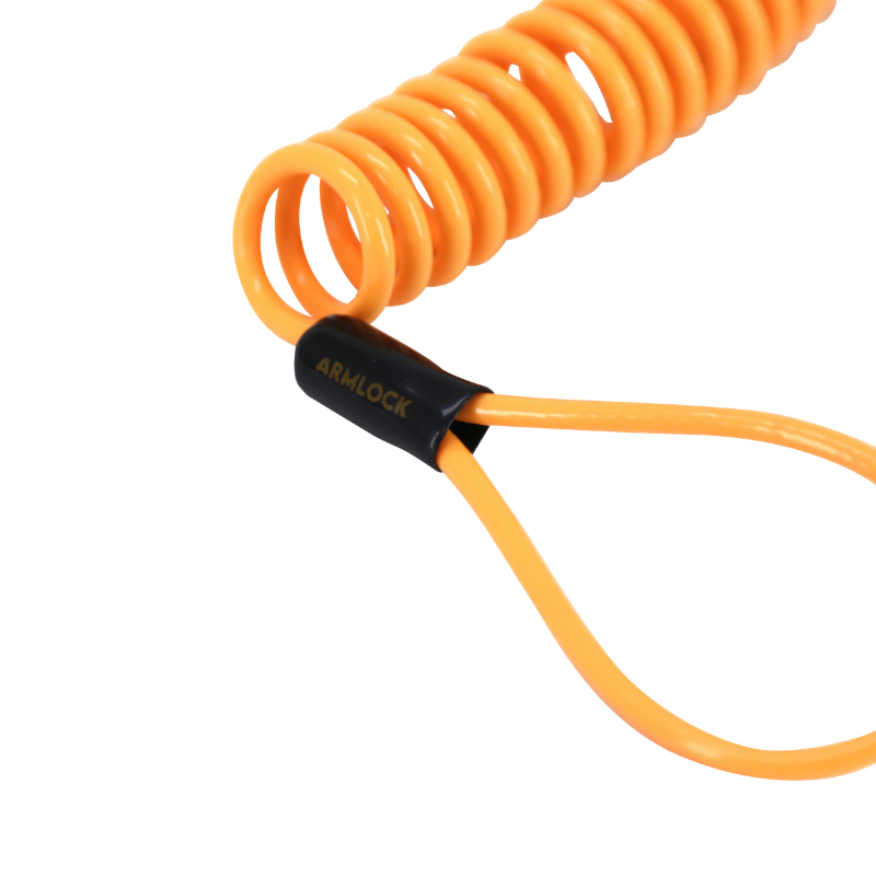Cordon de rappel Armlock 1,50 m diamètre 4 mm orange pour antivol bloque-disque - vue 2