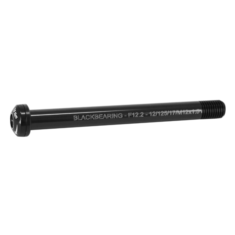 Axe traversant blocage roue avant Black Bearing M12 x 1.5 mm 12 x 100 noir