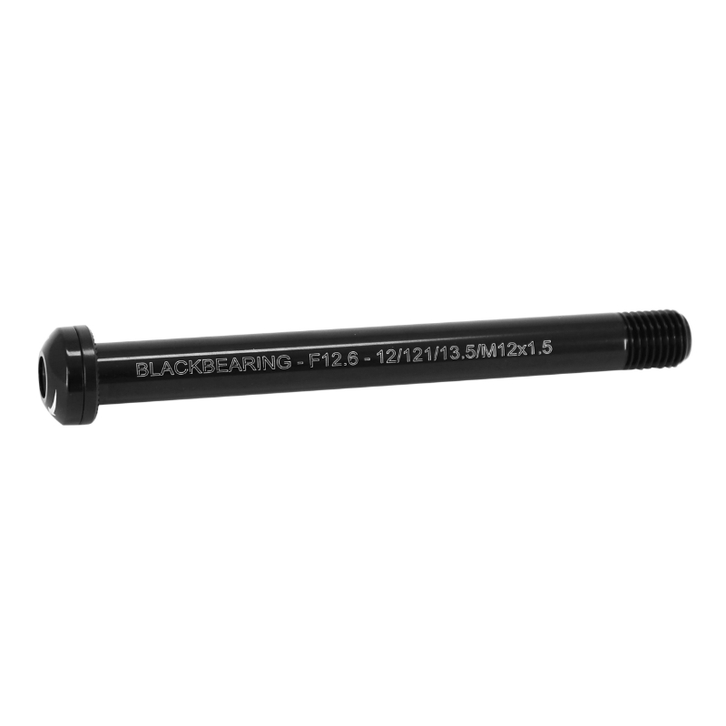 Axe traversant blocage roue avant Black Bearing filetage M12 x 1,5 mm 12 x 100 noir