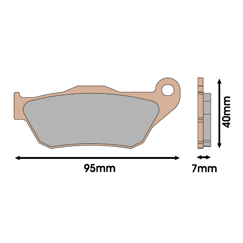 Plaquette de frein Malossi MHR synthétique Yamaha XMAX 125 2006-2009 avant - vue 2