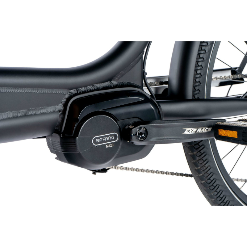 Vélo électrique cargo Leader Fox Family One 20-26 pouces mixte noir mat moteur central Bafang M420 36V 80Nm batterie 20Ah - vue 6