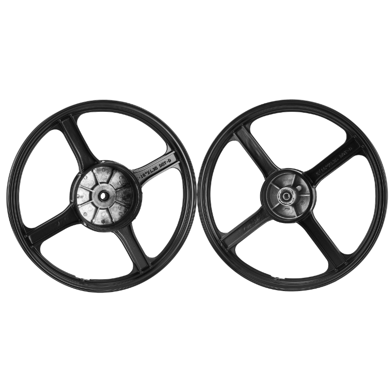 Jante-roue cyclo 16" pour Piaggio 50 Ciao Bravo noir (paire) - vue 2