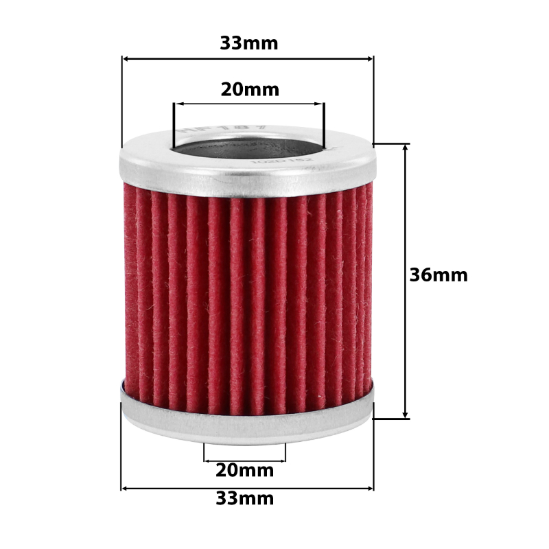 Filtre a huile maxiscooter adaptable piaggio 125 hexagon 1994+1999, liberty 1997+1999, skipper LX 1998+ - aprilia 125 habana - italjet 125 torpedo (33X36MM) -Hiflofiltro HF181 - vue 2