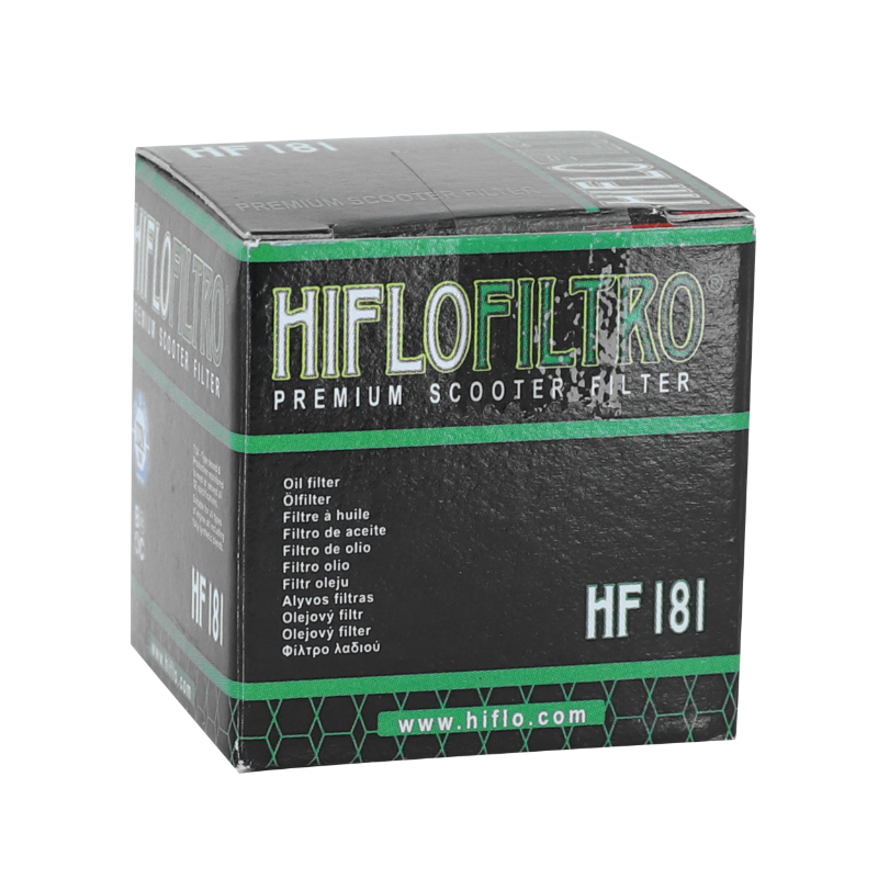 Filtre a huile maxiscooter adaptable piaggio 125 hexagon 1994+1999, liberty 1997+1999, skipper LX 1998+ - aprilia 125 habana - italjet 125 torpedo (33X36MM) -Hiflofiltro HF181 - vue 3