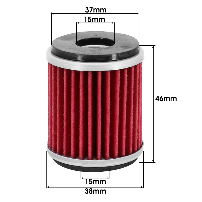 Filtre a huile maxiscooter adaptable yamaha 125 XMAX, xcity - MBK 125 skycruiser, cityliner (38X46MM) -Hiflofiltro HF981 - vue 2