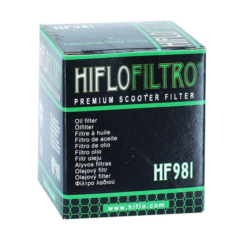 Filtre a huile maxiscooter adaptable yamaha 125 XMAX, xcity - MBK 125 skycruiser, cityliner (38X46MM) -Hiflofiltro HF981 - vue 3