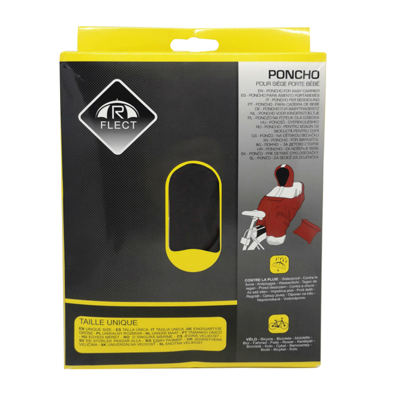 Poncho cape anti-pluie enfant Sélection P2R pour porte-bébé siège avant-arrière - vue 3