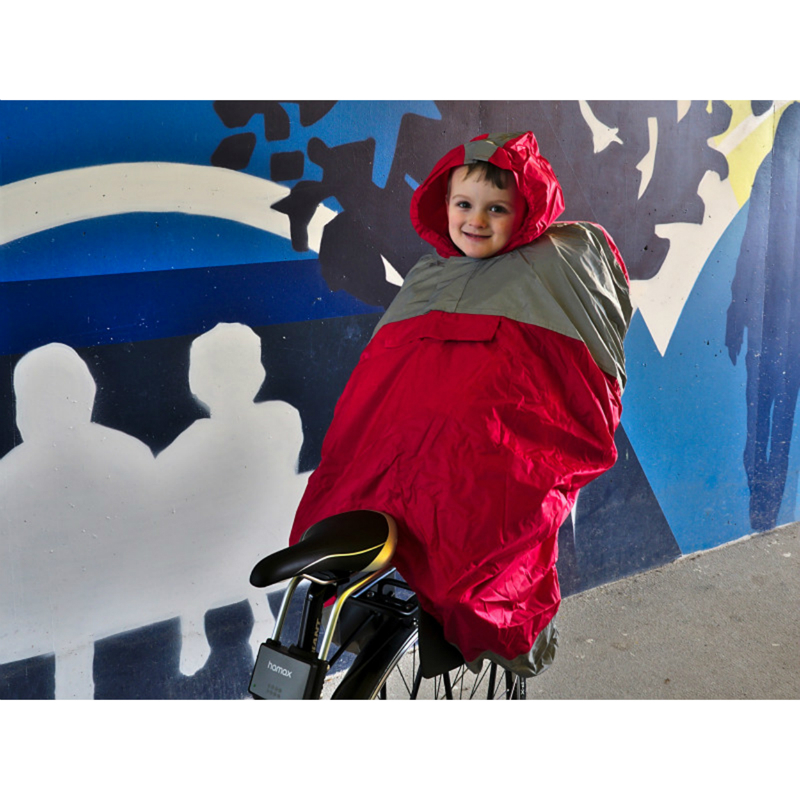 Poncho cape anti-pluie enfant Sélection P2R pour porte-bébé siège avant-arrière - vue 4