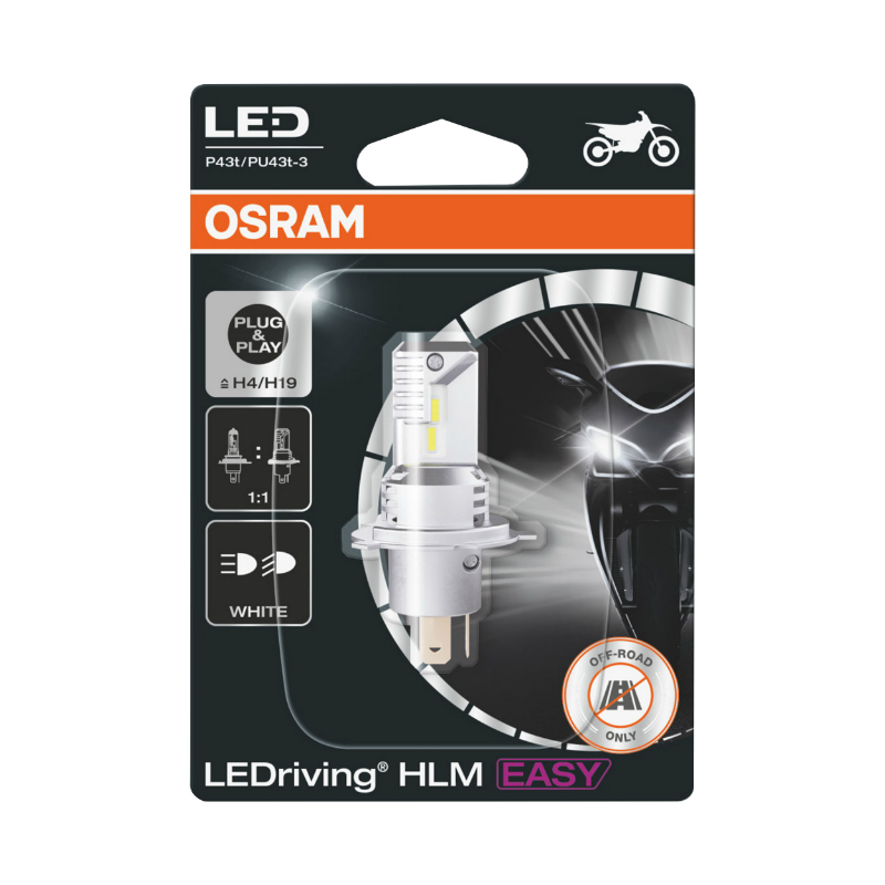 Ampoule LED H4 12V 19W culot P43T OSRAM LedRiving 6500K blanc froid - vue 3