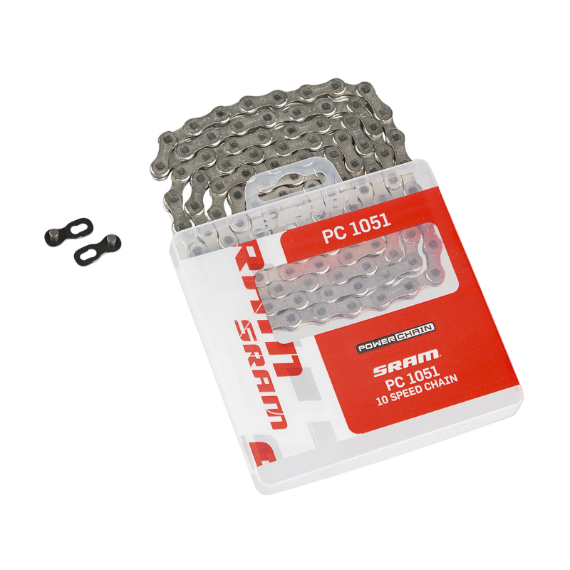 Chaîne vélo 10 vitesses SRAM PC-1051 gris-noir 144 maillons - vue 3