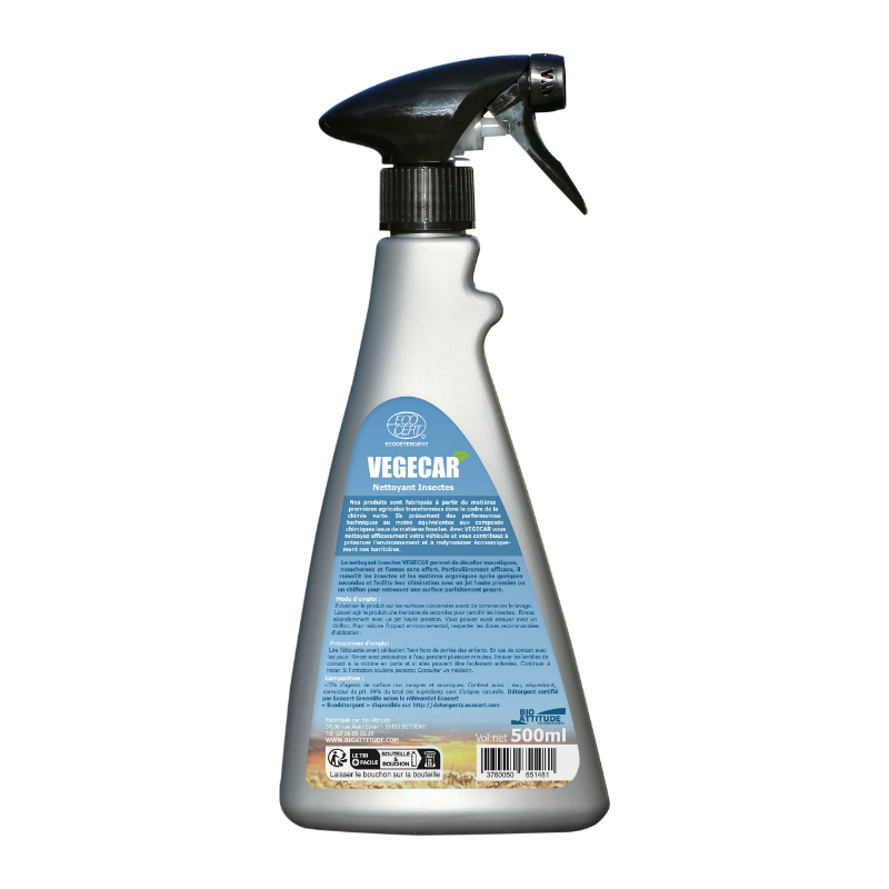Nettoyant insectes Mecacyl Vegécar 100% origine naturelle spray 500 ml - vue 2
