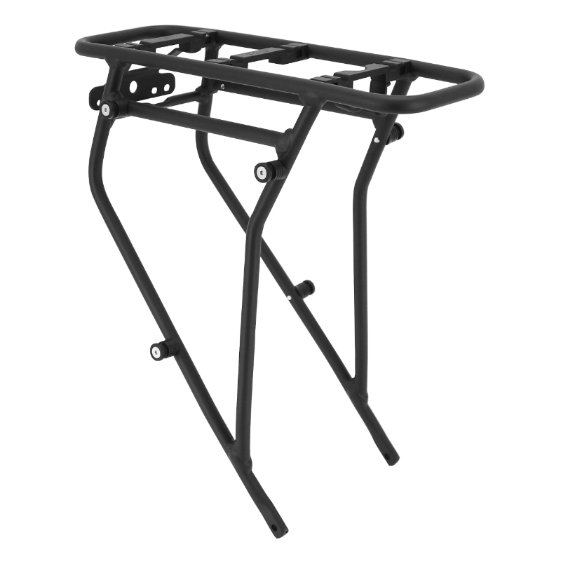 Porte-bagages vélo arrière Newton aluminium noir 700C fixation garde-boue système MIK - vue 2